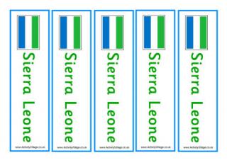 Sierra Leone Bookmarks