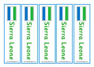 Sierra Leone Bookmarks