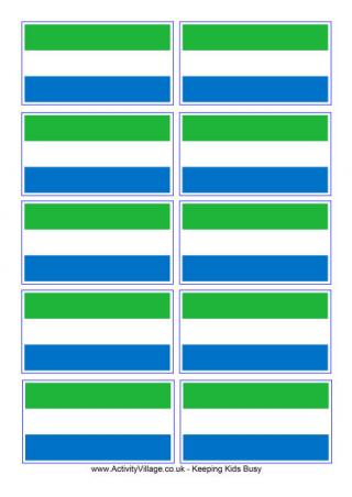 Sierra Leone Flag Printable