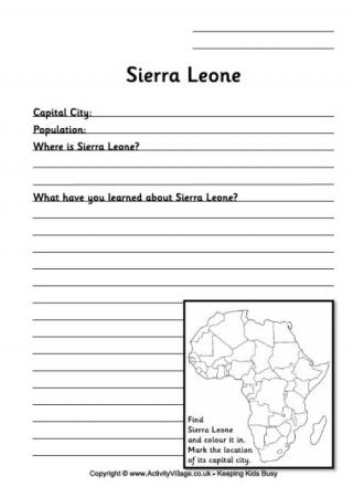 Sierra Leone Worksheet