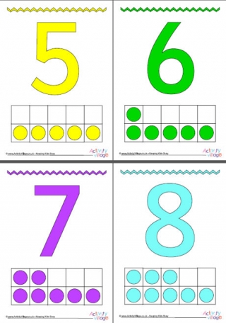 Simple Number Mats 1 to 10