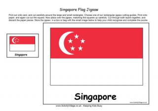 Singapore Flag Jigsaw