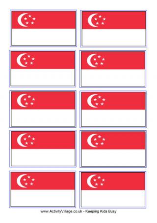Singapore Flag Printable
