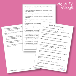 Sister Writing Prompts - List