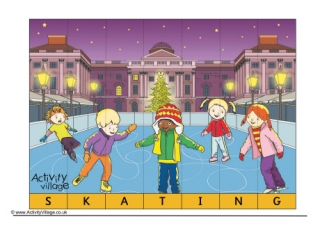 Skating Spelling Jigsaw