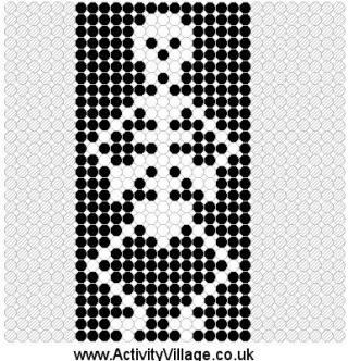 Skeleton Fuse Bead Pattern