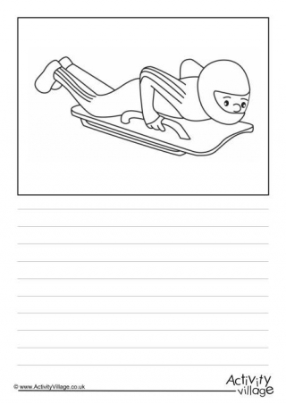 Skeleton Sport Story Paper