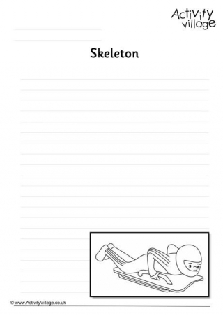 Skeleton Writing Page