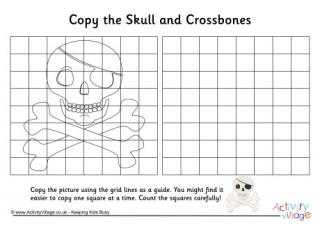 Skull And Crossbones Grid Copy
