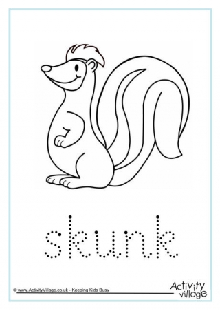 Skunk Word Tracing