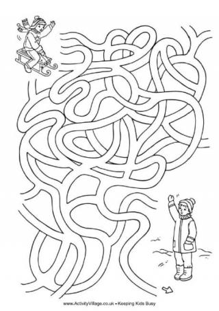 Sledding Fun Maze