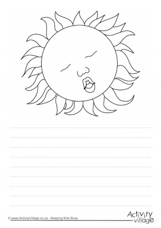 Sleeping Sun Story Paper