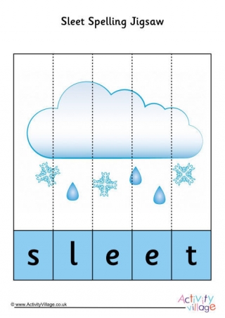 Sleet Spelling Jigsaw