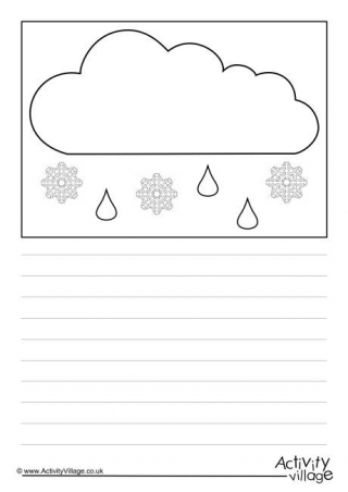 Sleet Weather Symbol Story Paper
