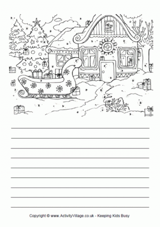 Sleigh Story Paper