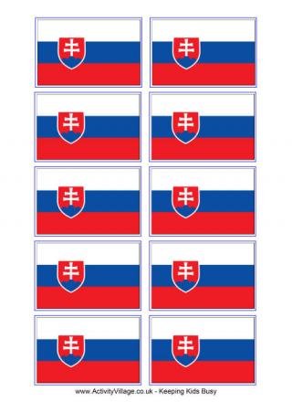Slovakia Flag Printable