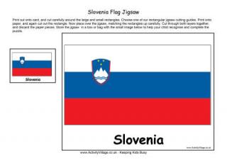 Slovenia Flag Jigsaw