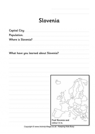 Slovenia Worksheet