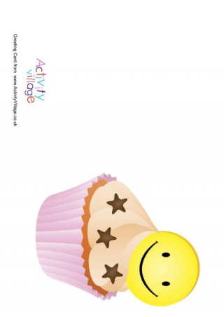 Smiley Cupcake Card 1