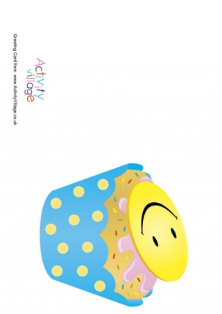 Smiley Cupcake Card 2