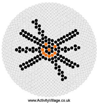 Smiling Spider Fuse Bead Pattern