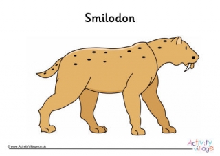 Smilodon Poster