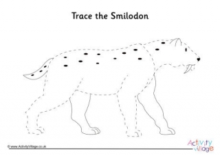 Smilodon Tracing Page