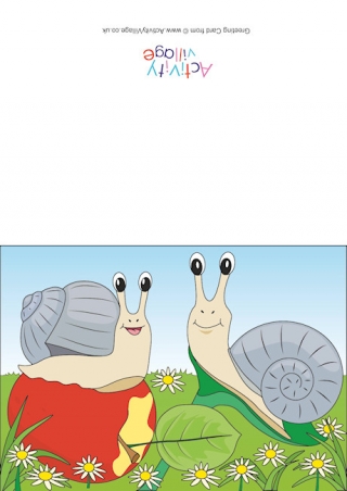 Snails Scene Card