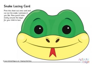 Snake Lacing Card 3