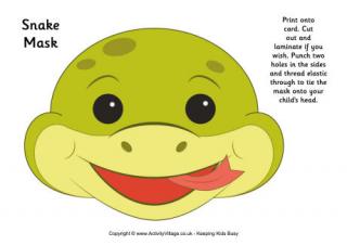 Snake Mask Printable 2