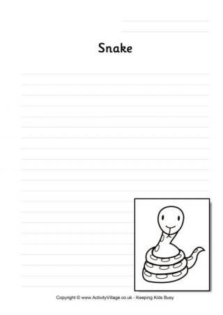 Snake writing page