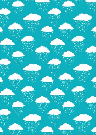 Snow Cloud Scrapbook Paper
