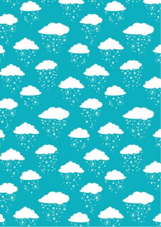 Snow Cloud Scrapbook Paper