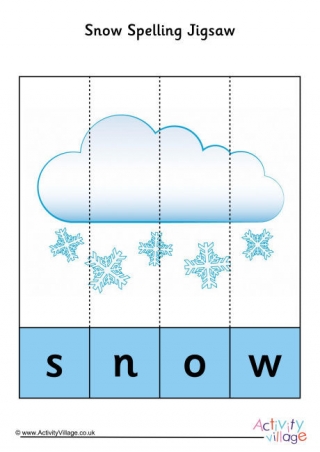 Snow Spelling Jigsaw