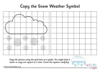 Snow Weather Symbol Grid Copy