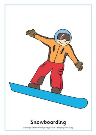 Snowboarding Poster
