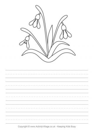 Snowdrops Story Paper