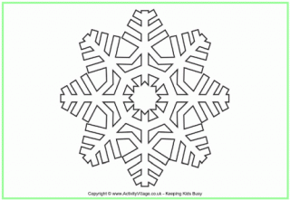 Snowflake Colouring Page 2