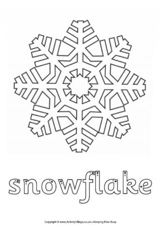Snowflake Finger Tracing