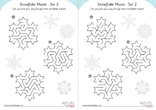 Snowflake Mazes Set 2