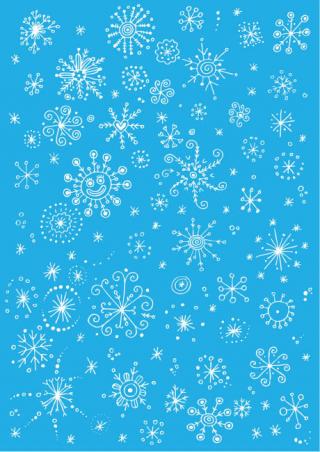 Snowflake Scrapbook Paper - Light