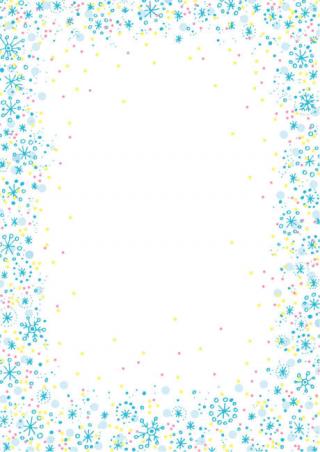 Snowflake Scrapbook Paper - Frame