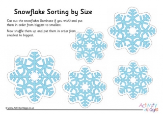 Snowflake Size Sorting