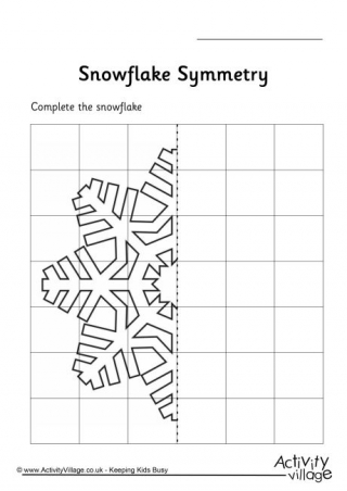 Snowflake Symmetry Worksheet