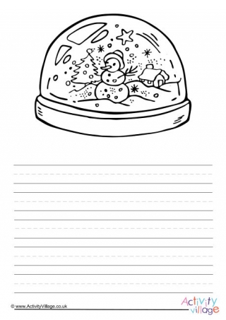 Snowglobe Story Paper