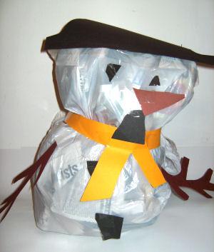 Plastic Bag Snowman