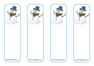 Snowman Bookmarks