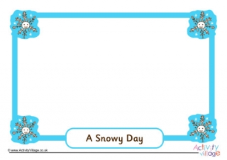 Snowy Day Picture Frame