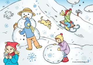 Snowy Day Poster