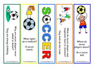 Soccer Bookmarks - Jokes